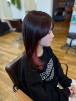 リンク(Link Hair&Spa)&nbsp;【ASUKA】インナーカラー×ペールピンク