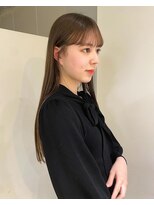 ベンジー 薬院大通店(benji)&nbsp;透明感カラー/ブリーチ無しベージュ/ロングヘア