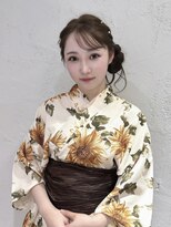 シェリ(Cheri)&nbsp;【Amani】浴衣でかわいさ倍!!　ゆるふわサイドシニヨン