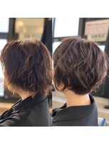 カットカットカットヴェンティ(Cut!Cut!Cut!VENTI)&nbsp;ステップボーンカット髪質改善ケアカラー大人グレージュショート