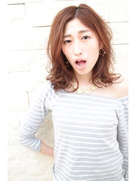 アルティコアナチュール(ALTI COR NATURE) ノーバングミディアム 抜け感×ラベンダーベージュ〈札幌/大通〉