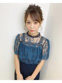 大人可愛いルーズシニヨンアレンジ☆