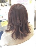 外国人風カラー(ピンクレッド)