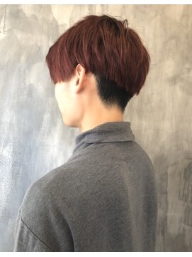 Men S メンズ 韓国 風マッシュ ツーブロック 赤髪 トランクスヘア L カシカ Casica のヘアカタログ ホットペッパービューティー