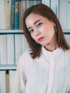 フラミューム 関内店(flammeum) 切りっぱなしミディアムボブ【関内　馬車道】