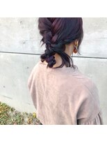 モップアップ ゾイトロープ(Mop up zoe trope)&nbsp;ディープバイオレット　ねじねじアレンジ