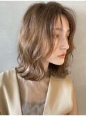 【PARK】ペールベージュ×ニュアンスボブディ
