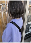 ハイライト*アッシュグレー*レイヤーボブスタイル*Bambi松平愛