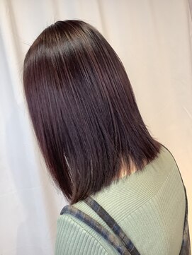 ヘアーメイク トレコローリ(hair make trecolori) 【trecolori 津田沼】ブリーチ無しボルドー
