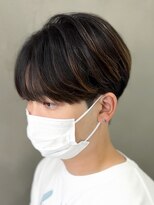 エルマーク(L-MARK)&nbsp;シースルーマッシュナチュラルマッシュメンズ韓国ツーブロック