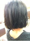 癖毛ボブ