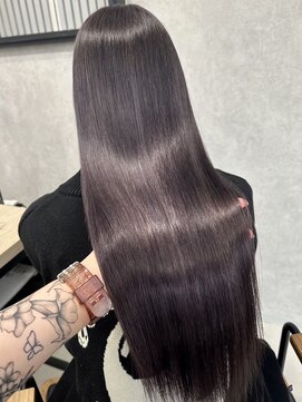 ロウル 渋谷(LOWRL) ラベンダーダークグレー/ツヤカラー