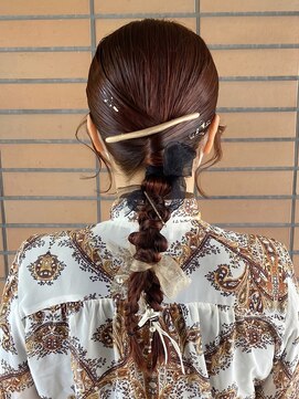 キャロルガーデンズ ボコカ 表参道(Carroll Gardens bococa) アレンジ/ヘアセット/ブリーチなし/暖色ブラウン