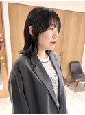 *滝田*似合わせ外はね切りっぱなしボブ透明感アッシュグレー人気