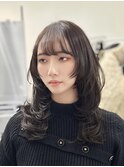 ハイレイヤースタイル×オリーブベージュ