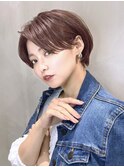 ショート ボブ インナーカラー 韓国風5608