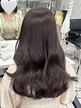 アマトウキョウ アユンチェ(AMA TOKYO×AYUNCHE) ラベンダーグレージュ  ラベンダーカラー  透明感カラー