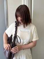 アンバースデー(UNBIRTHDAY)&nbsp;オレンジブラウン×ぷつっとbob