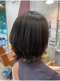 ☆くびれボブ/オリーブベージュ/透け感☆