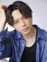 ルーシー 川越(LUCEY) センターパートフェザーパーマシャドウパーマメンズパーマ