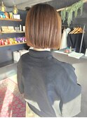 【札幌円山】酸性ストレート/ぱっつんボブ/髪質改善