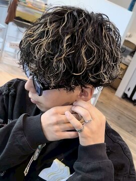 フィフス 渋谷(fifth) 渋谷波巻きツイストスパイラルルーズパーマハイライト白髪染め