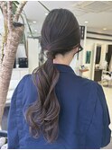 __ヘアセット__ローポニー__ヘアアレンジ__