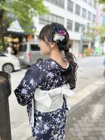 バサラ 大阪なんば店(VASARA)&nbsp;大阪なんば/小紋ヘア/着物ヘア/卒業式ヘア/成人式ヘア