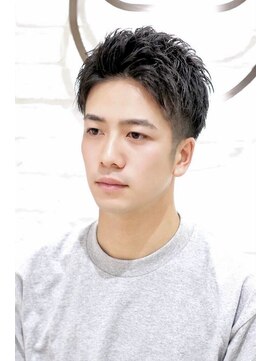 ヘアーアンドグルーミング ヨシザワインク(HAIR&GROOMING YOSHIZAWA Inc.) ビジネスツーブロックショートアップバングカジュアル20代30代
