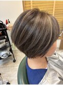 白髪ぼかしハイライト