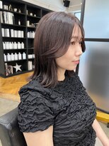 ジリ(JILI)&nbsp;顔まわりレイヤー×透明感ピンクブラウン