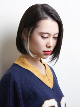 レンジシキチジョウジ (RENJISHI KICHIJOJI) インナーカラーが映えるストレートボブ【 RENJISHI  宮本】