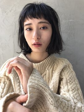 アスター(astar) 【Astar】きりっぱなし ゆるふわデジタルパーマ ボブ