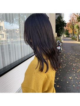 リリオ(Lilio) long×ダークグレー