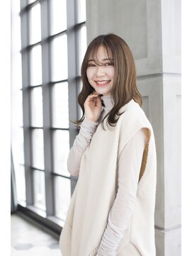 トティア 堀江(Totia) 【Totia堀江】ミストバングセミディ×ミルクティーブラウン