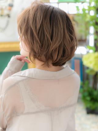 大人ハイライト斜めバング小顔マッシュボブb北浦和20代30代40代