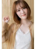 大人可愛いオレンジポップくびれウルフボブT1川口10代20代30代