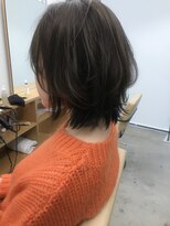 ヌー 代官山(nuu)&nbsp;・ボブレイヤーミニウルフイルミナカラー暗髪ボブルフ