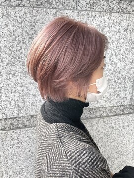 サロンドミルク 新百合ヶ丘店(salon de MiLK) ケアブリーチで染めるラベンダーベージュ【新百合ヶ丘】