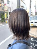 アミュレ(Amule)&nbsp;艶感アップ外ハネ赤み消しナチュラルストレートボブ梅ヶ丘美容室