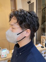 簡単スタイリングメンズパーマ