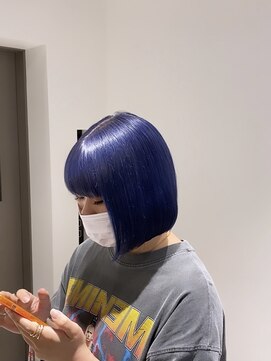 フレームプラス 御堂筋難波店(FRAME +) ブルー×ラベンダー