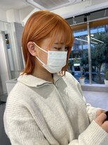 ジエクト カナウ(The Ect canow)&nbsp;オレンジヘアー/ハイトーンオレンジ/ペールオレンジ/外はねボブ