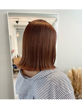 プラム(plum.) 秋冬カラー/オレンジカラー/ビタミンカラー/外ハネボブ