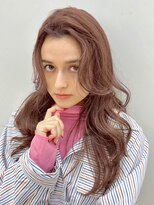 ホフ 大阪心斎橋店(F.O.F)&nbsp;ベージュインナーカラーショートボブレイヤーミディアム前髪