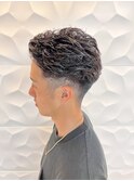 人気メンズパーマ/ナチュラル/ビジネス/フェードアップバング