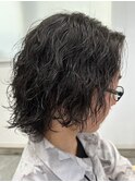 波巻きパーマツイストスパイラルパーマメンズマッシュパーマ