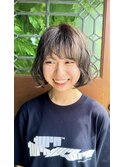 ミニボブ・ブルーグレージュカラー
