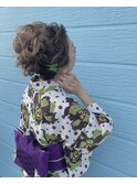 浴衣着付け　ヘアセット