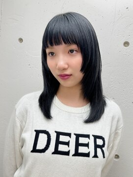 ダブ アオヤマ(DaB AOYAMA) 【モリ】期間限定フェイクブラック / 姫カット 似合わせカット